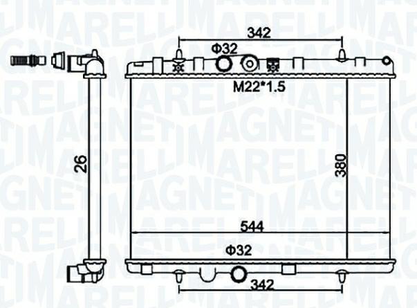 Articolo 0HZ8Z - RADIATORE CITROÃN C3 I (FC, FN) 1.4 I