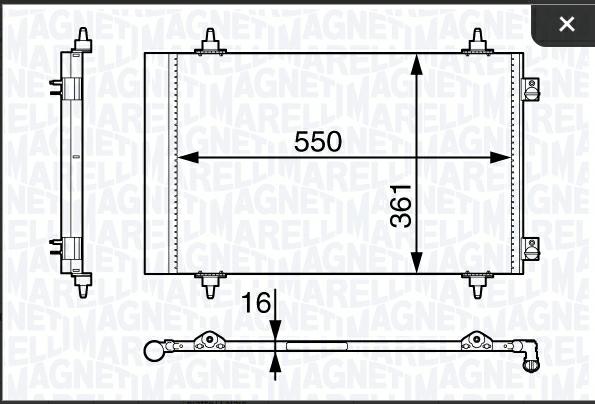 Articolo 0WV47 - CONDENSATORE CITROÃN JUMPY -FIAT-PEUG-