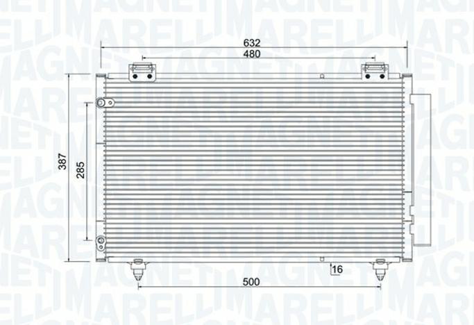 Articolo 1KT8W - CONDENSATORE TOYOTA TOYOTA COROLLA 02-07