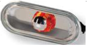 Articolo 2836D - GR OTTICO LAT DX-SX CRYSTAL C/OSC ARANCIO VW BEETLE-BORA-GOLF