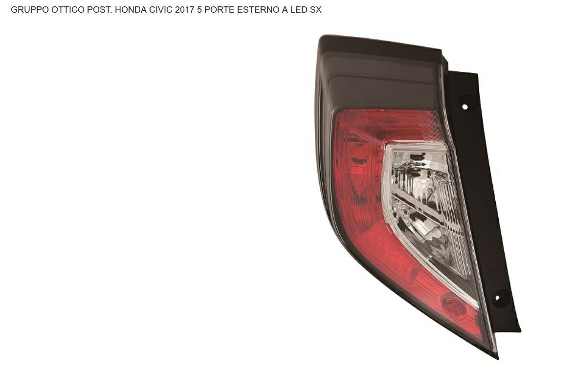 Articolo 423K0 - GR OTTICO P/SX EST A LED HONDA CIVIC 01/16> 5P