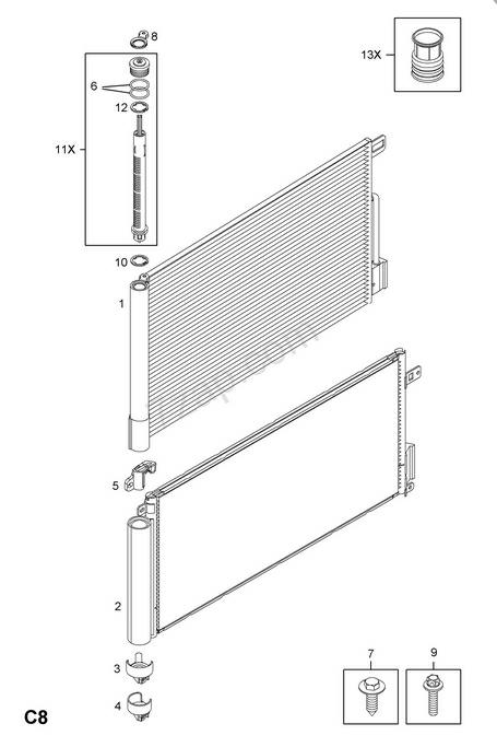 Articolo 45WF4 - CONDENSATORE FIAT - ALFA -OPEL