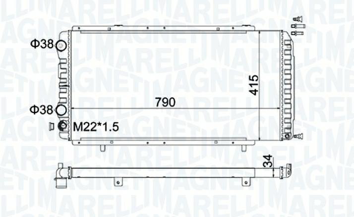 Articolo 4GG0G - RADIATORE FIAT DUCATO (230)