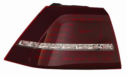 Articolo 4HKHV - FANALE P/SX EST A LED ROSSO SCURO VW GOLF 7 10/12> R20