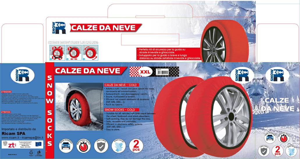 Articolo 6XZ6H - CALZA DA NEVE FORCE MISURA M (204X42 CM) DIAMETRO 62 CM