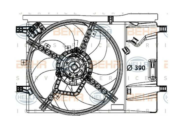 Articolo 7T380 - VENTOLA CONDENSATORE FIAT PUNTO