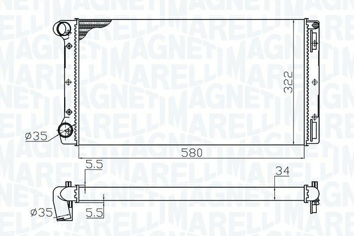 Articolo 7WD7Z - RADIATORE FIAT PUNTO (188) 1.9 JTD