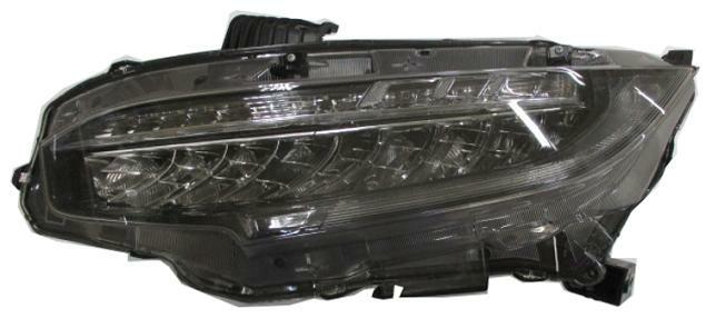 Articolo 8QPKW - FARO DX A LED C/MOTOR ELETT HONDA CIVIC  01/17>PAR NERA