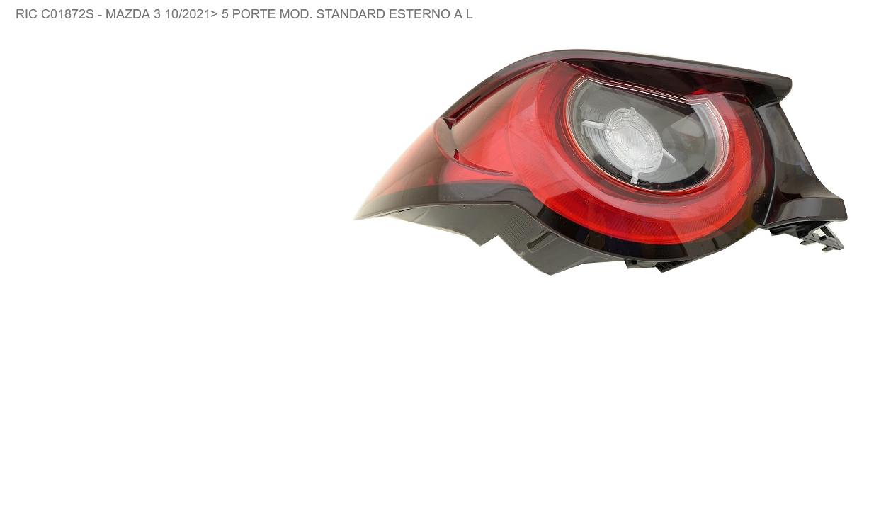 Articolo 8V95X - FANALE P/SX EST A LED MAZDA 3 10/21> 5P VERSIONE STANDARD
