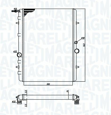 Articolo 9QVNV - RADIATORE PEUGEOT 307 (3A/C) 2.0 HDI 90