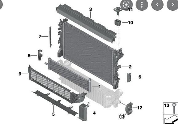 Articolo B44H0 - RADIATORE BMW 5