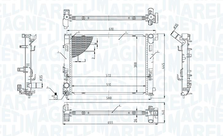 Articolo BB8S0 - RADIATORE RAFFREDDAMENTO MOTORE RENAULT CLIO V