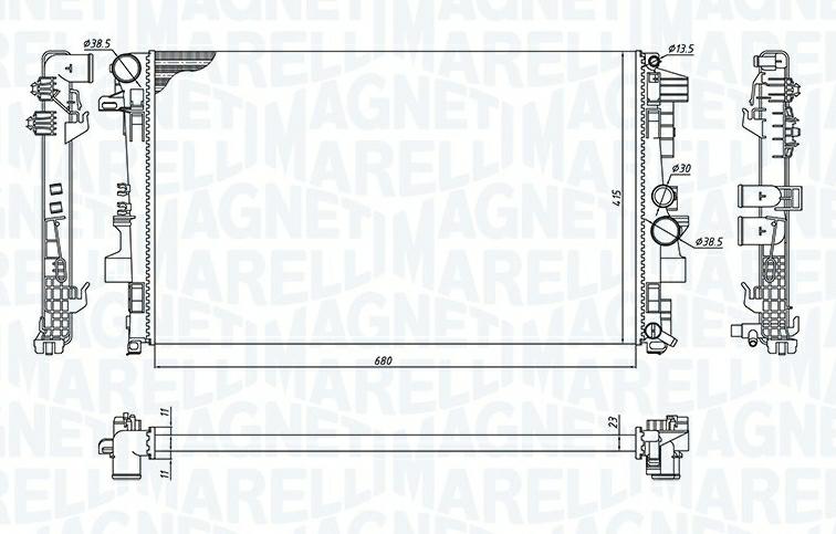 Articolo C63M7 - RADIATORE MERCEDES VITO/ MIXTO FURGONATO