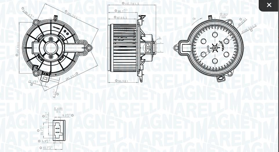 Articolo CB0W1 - SOFFIATORE INTERNO IVECO DAILY III VAN 35 S