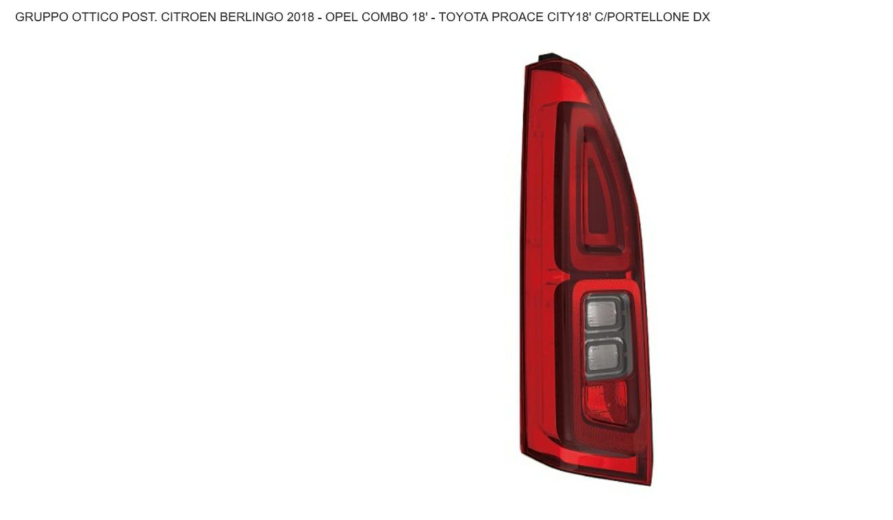 Articolo CCY6K - GR OTTICO P/DX CITR BERLINGO-PEUG PARTNER-OPEL COMBO 18> 1P