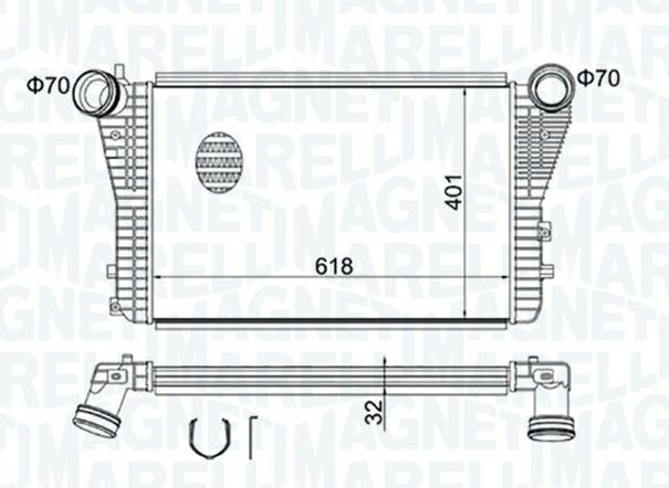 Articolo CW4Z8 - INTERCOOLER VW GOLF V -AUDI-SEAT-SKODA-