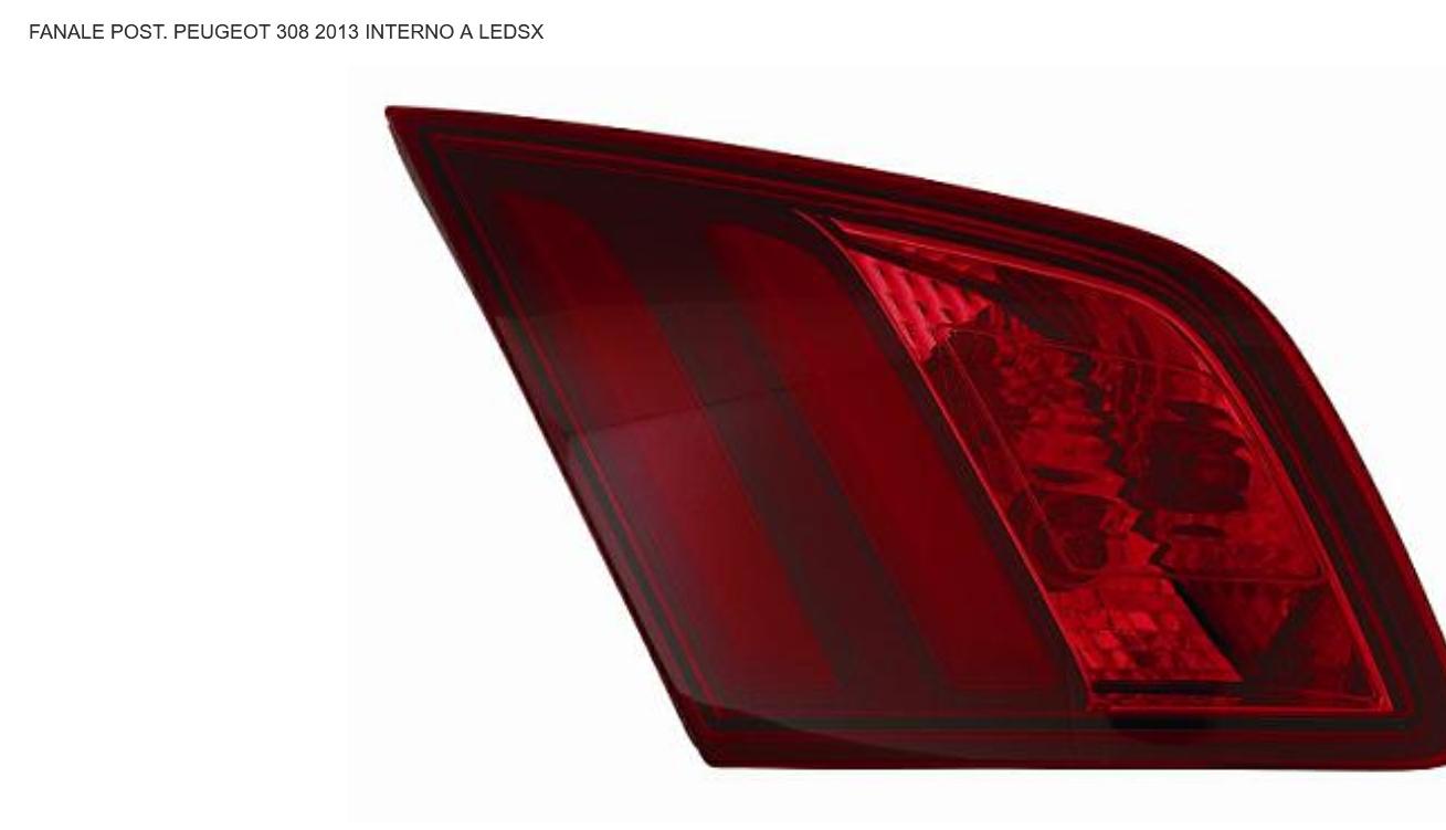 Articolo D0NQN - FANALE P/SX INT A LED PEUGEOT 308 01/13>
