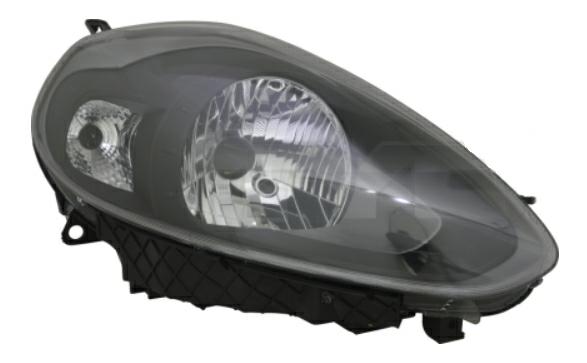 Articolo DW3NS - FARO DX H4 C/MOTOR ELETT FIAT PUNTO EVO 01/09> PARAB NERA