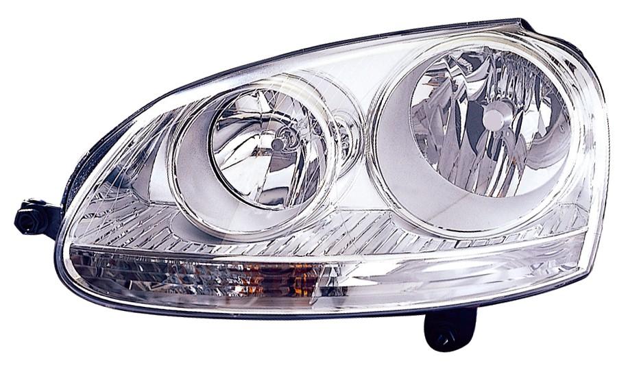 Articolo DXNBG - FARO DX H7-H7 PRED REG ELETT VW JETTA-GOLF V 11/04> PARAB CROM