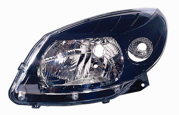 Articolo FW6MQ - FARO SX H4 PRED REG ELETT DACIA SANDERO 01/08> PARAB NERA