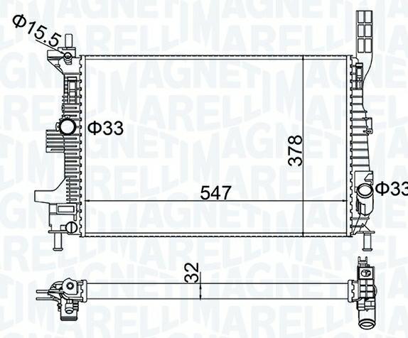 Articolo GC077 - RADIATORE FORD FOCUS III 1.0 ECOBOOST