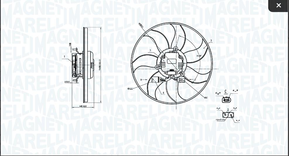 Articolo M6K26 - VENTOLA RAFFREDDAMENTO DEL MOTORE  VW GOLF V (1K1) 1.9 TDI