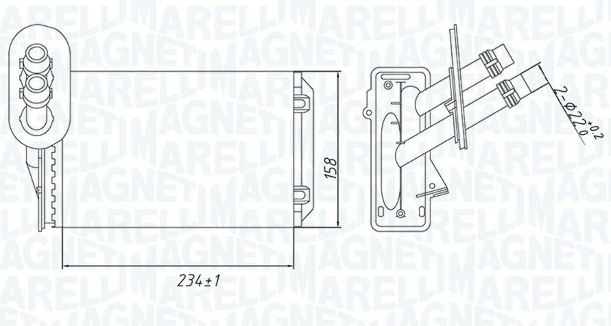 Articolo MHRKN - RISCALDATORE VW GOLF IV-SKODA-SEAT-AUDI-
