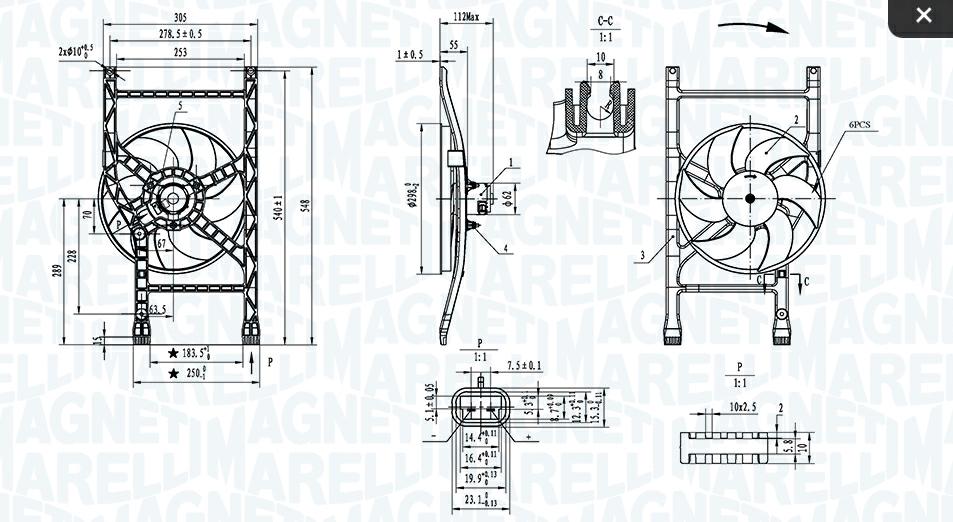 Articolo NKHHV - VENTOLA RAFFREDDAMENTO MOTORE FCA PANDA (312_,319_