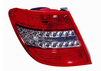 Articolo NQGCR - GR OTTICO P/SX BIANCO ROSSO A LED MERCED CLASSE C W204 SW 06/07>