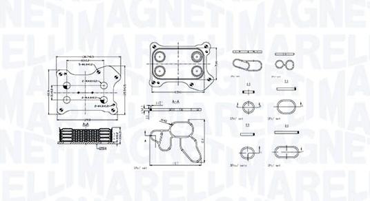 Articolo P4FYR - RADIATORE OLIO FIAT GRANDE PUNTO 1.3 D - LANCIA - OPEL -