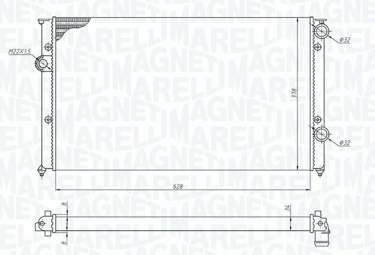 Articolo QGNFD - RADIATORE VW GOLF III (1H1) 1.9 TD,GTD