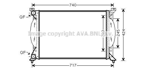Articolo QP069 - RAD.AUDI A4 II / A6 AT 00-