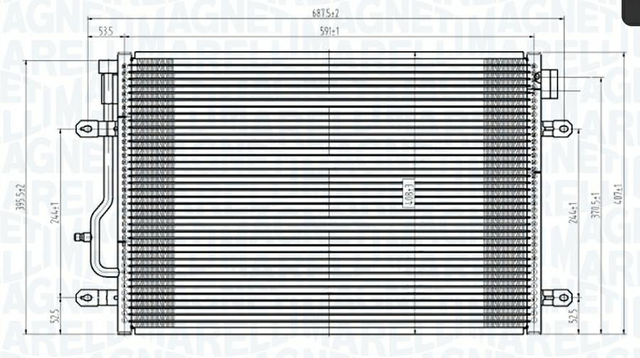 Articolo SFBKQ - CONDENSATORE AUDI A4 AVANT (8E5, B6) 1.9 TD - SEAT - SKODA - VW
