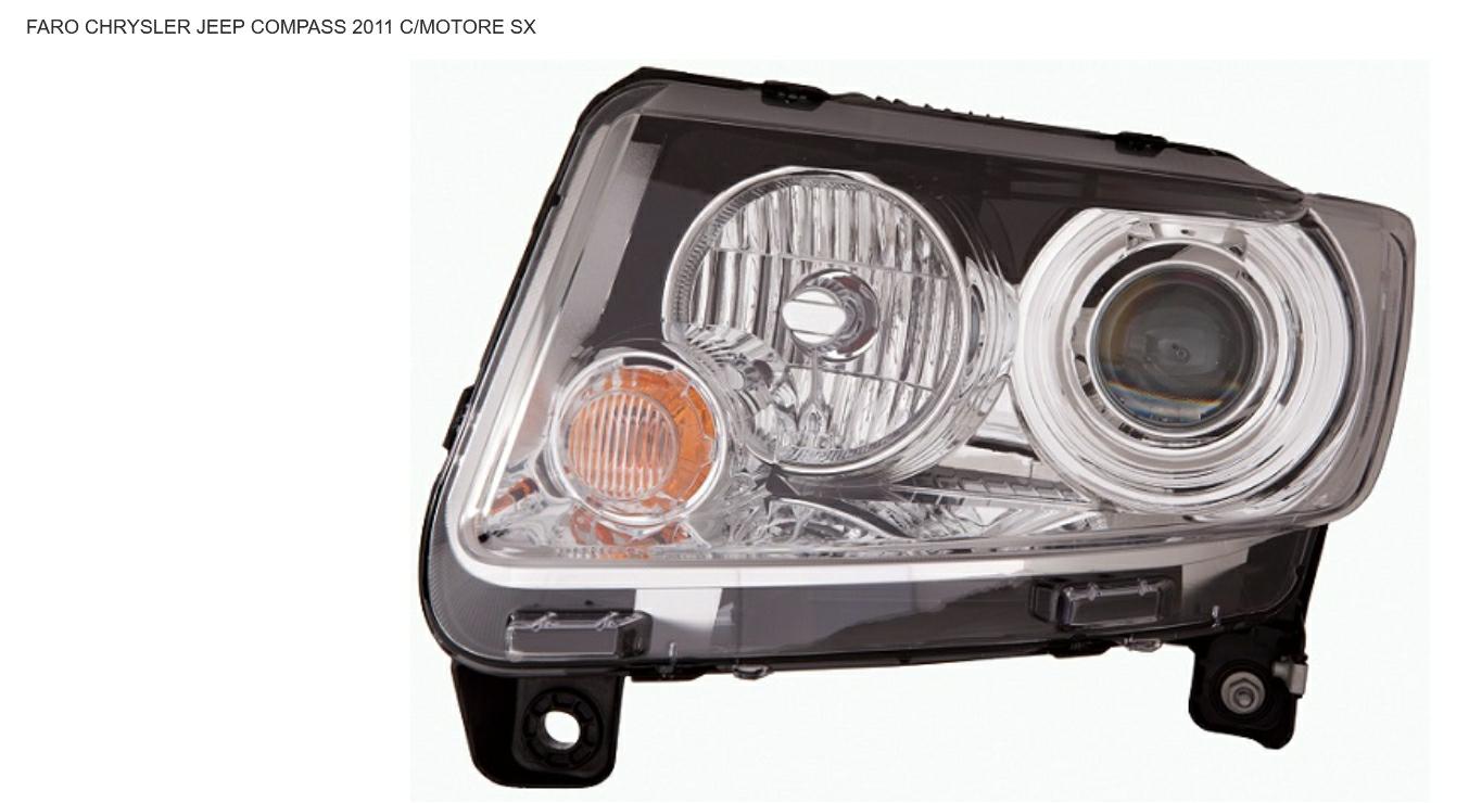 Articolo SGF10 - FARO SX C/MOTOR ELETTR JEEP COMPASS 01/11> PARAB INT CROM
