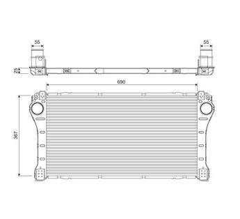 Articolo SZRQ2 - INTERCOOLER TOYOTA AVENSIS 2.0 D5 D  2.2 D5 D 2008