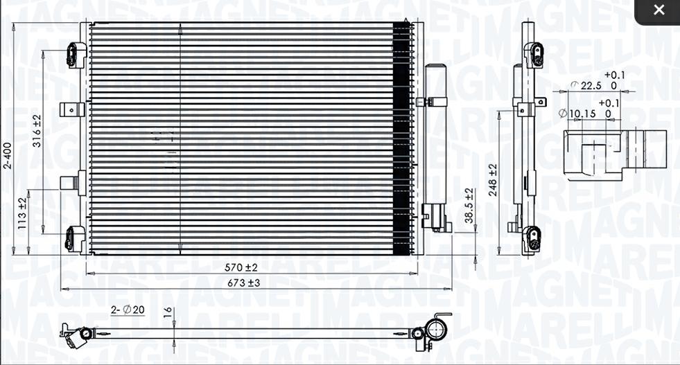 Articolo WVQRT - COND ARIA CONDIZIONATA FORD FOCUS I