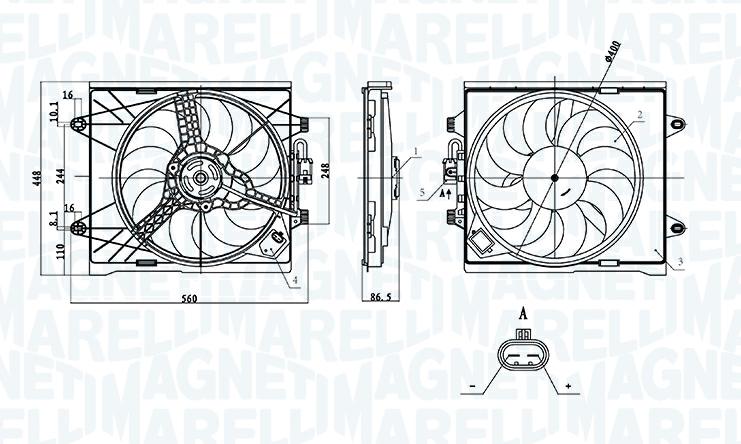 Articolo XY50S - VENTOLA RAFFREDDAMENTO MOTORE FCA PANDA (312_,319_