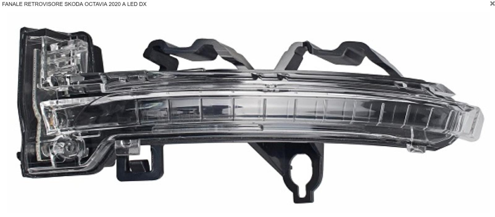 Articolo YCZR9 - FANALE RETROVISORE DX ALED SKODA OCTAVIA 01/20>
